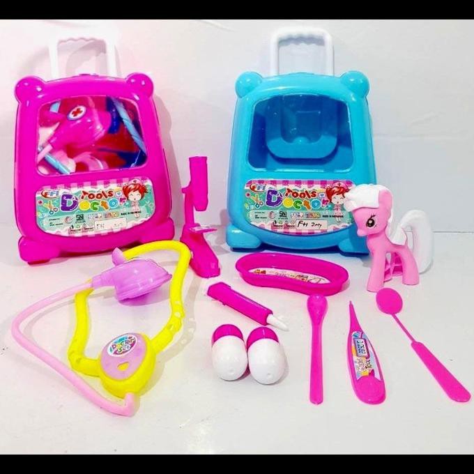 MAINAN KOPER DOKTER LITTLEPONY MINI / MAINAN DOKTER DOKTERAN SET KOPER