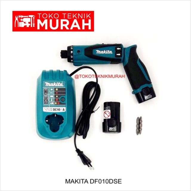 Makita DF 010 DSE /  DF010DSE Cordless Driver Drill / Obeng Elektrik