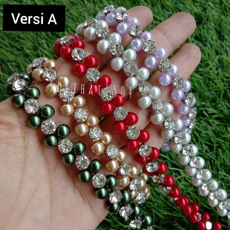 Mutiara rangkai versi A/payet mutiara 1 cm
