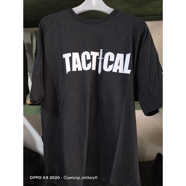 Kaos tactical lengan pendek velcro kanan kiri