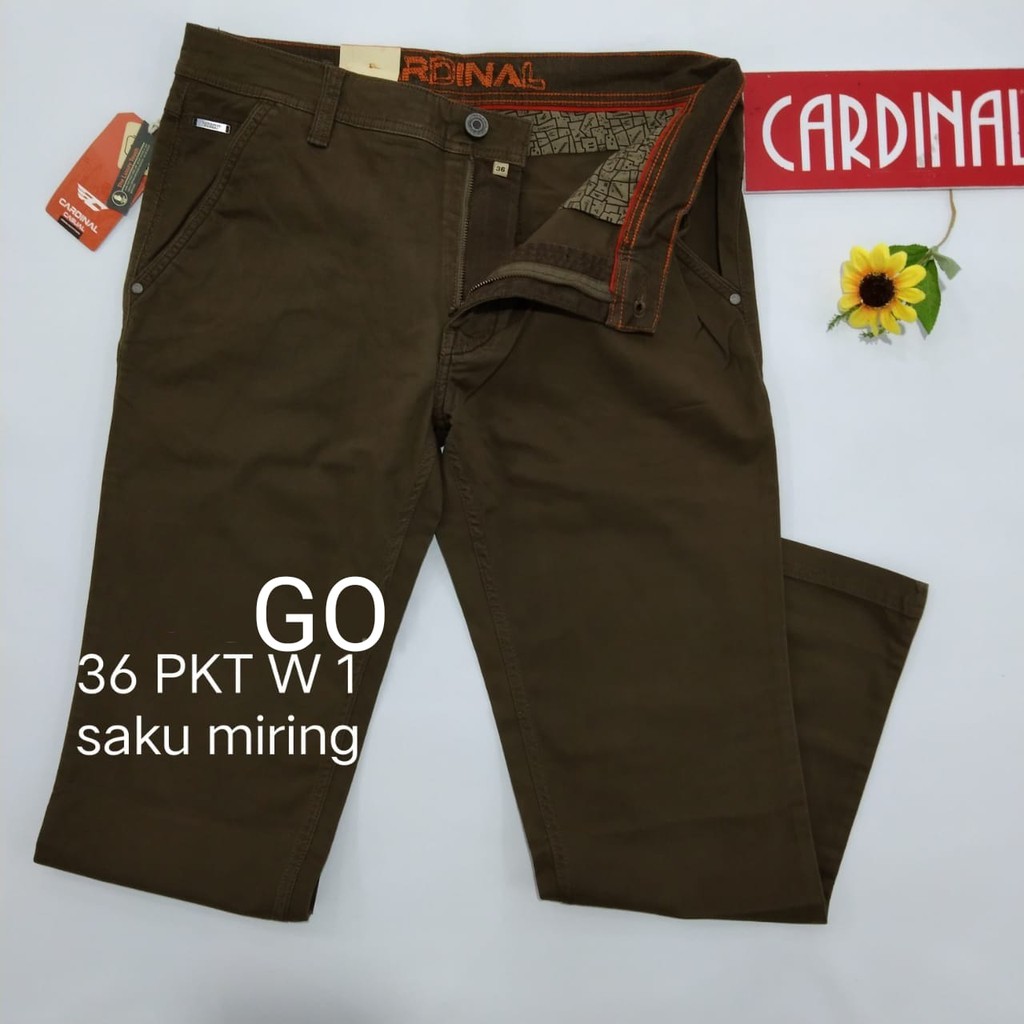 gof 36-PKT CARDINAL CASUAL CELANA POCKETS PANJANG Celana Chino Pria Fashion Laki Brand Kekinian