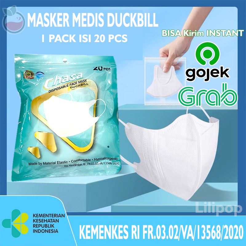 Masker Duckbill Dewasa Isi 20 Pcs Banyak Warna Evo Murah