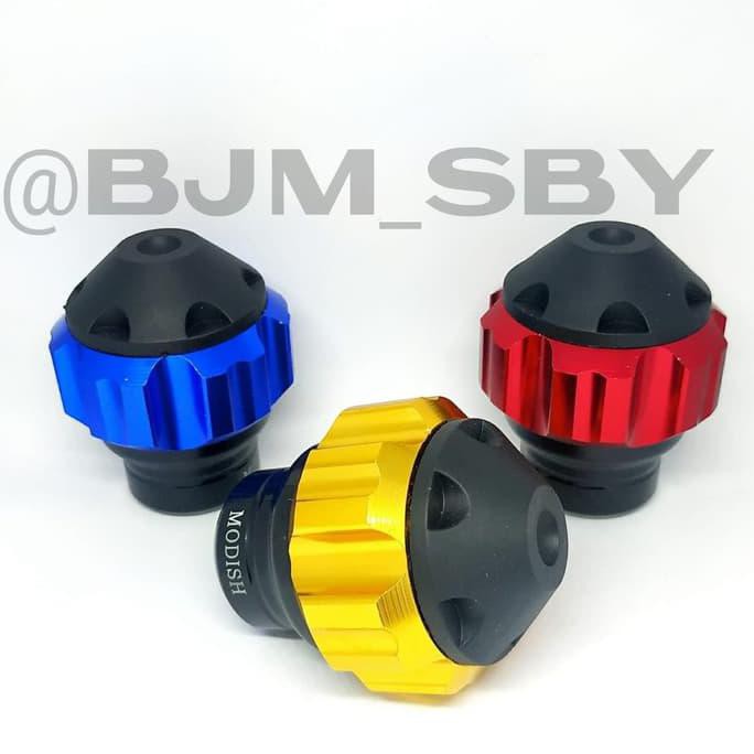 Jalu As Roda Depan Cnc Model Kerucut Universal Nmax,Aerox,Lexi,Pcx,Mio - Kuning