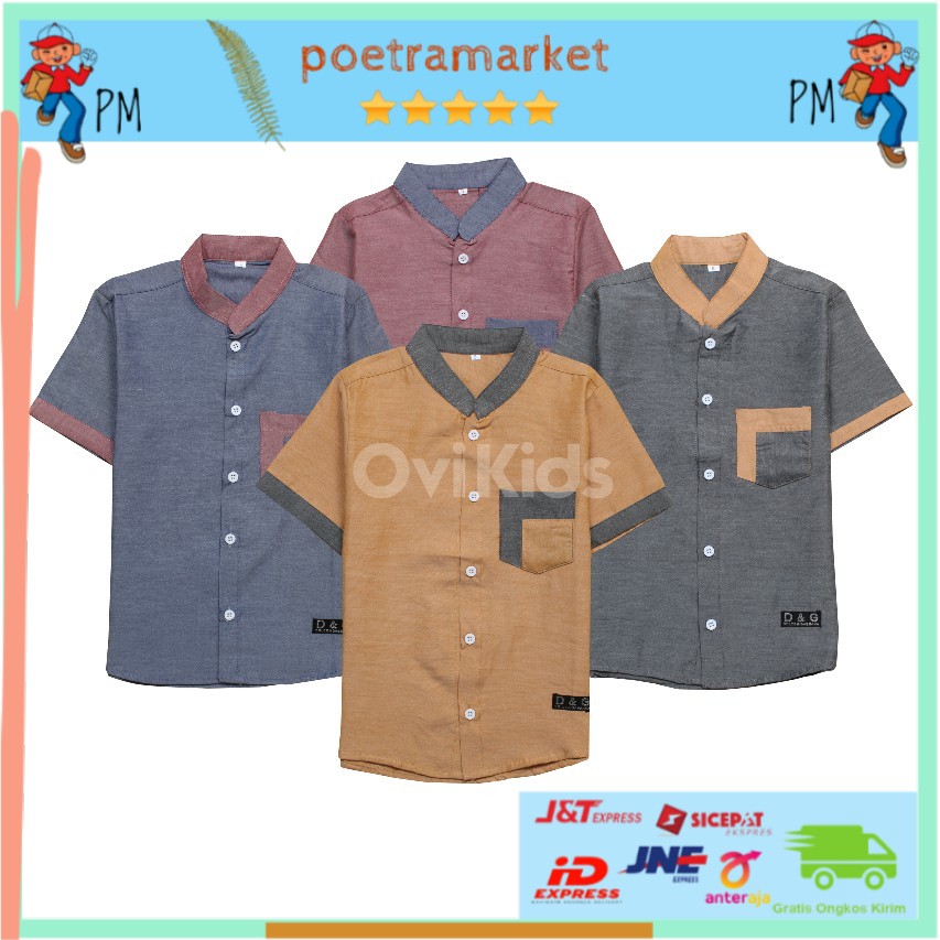 OVIKIDS - Kemeja Anak Tadeo Oxford (2-8th)