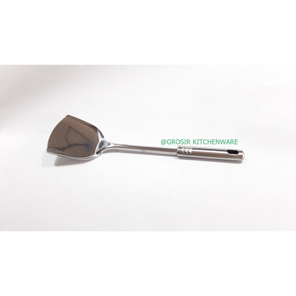 Jual Spatula Stainless Steel Sodet Gagang INOX Stainless Tebal