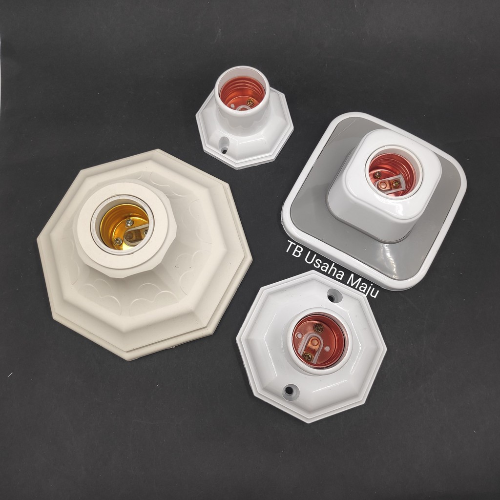 Fitting / Piting Lampu Plafon Duduk