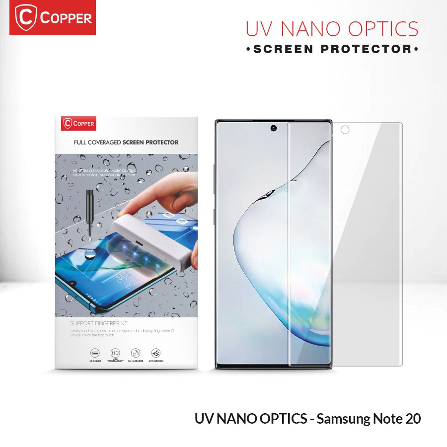 Samsung Galaxy Note 20 - COPPER Nano Uv Glue Tempered Glass
