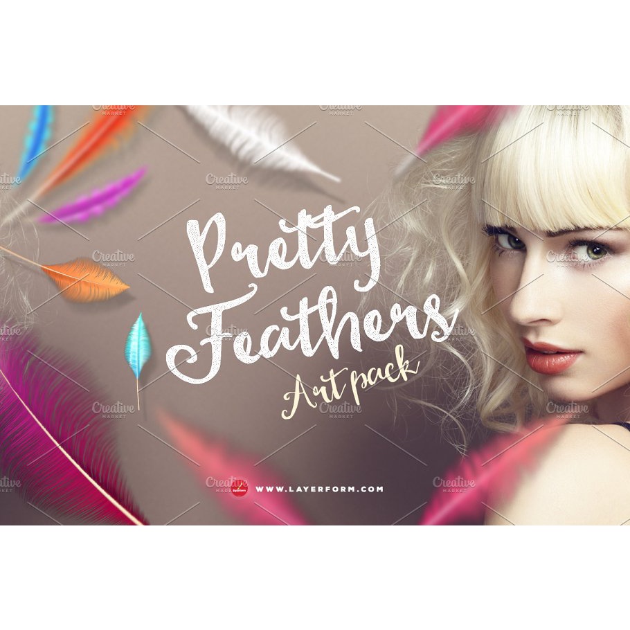 Pretty Feathers Artpack Vector Bundle - Vector Designs