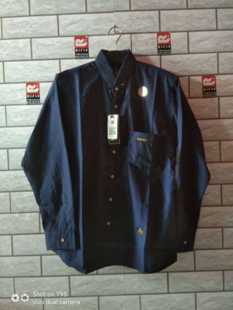 KEMEJA POLOS PRIA LENGAN PANJANG SIZE L - XXXL