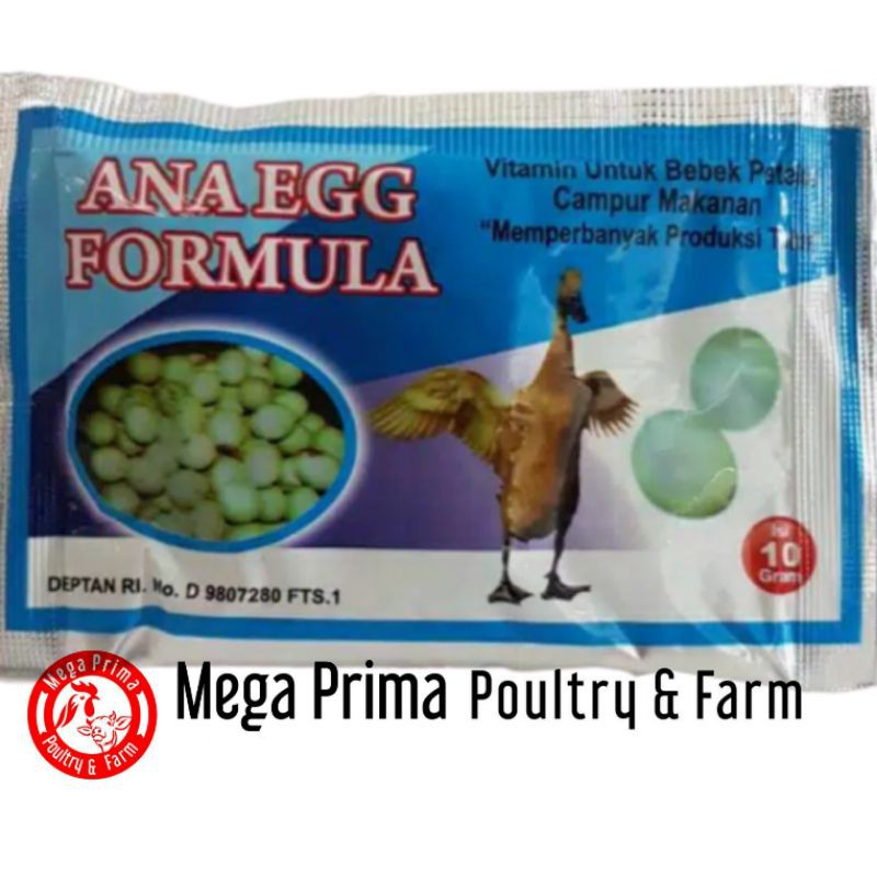 ANA EGG FORMULA 10gr Eka Farma - Meningkatkan produksi telur bebek,itik,dan angsa