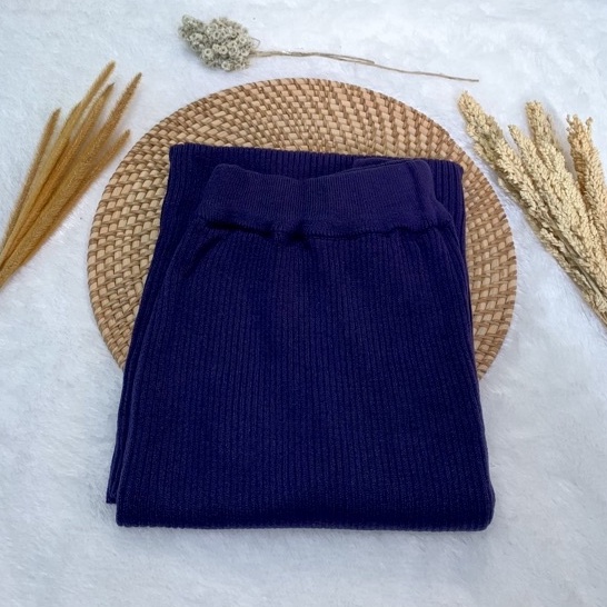 Rok span rajut,Rok wanita premium,Rok tebal knit-NEVY