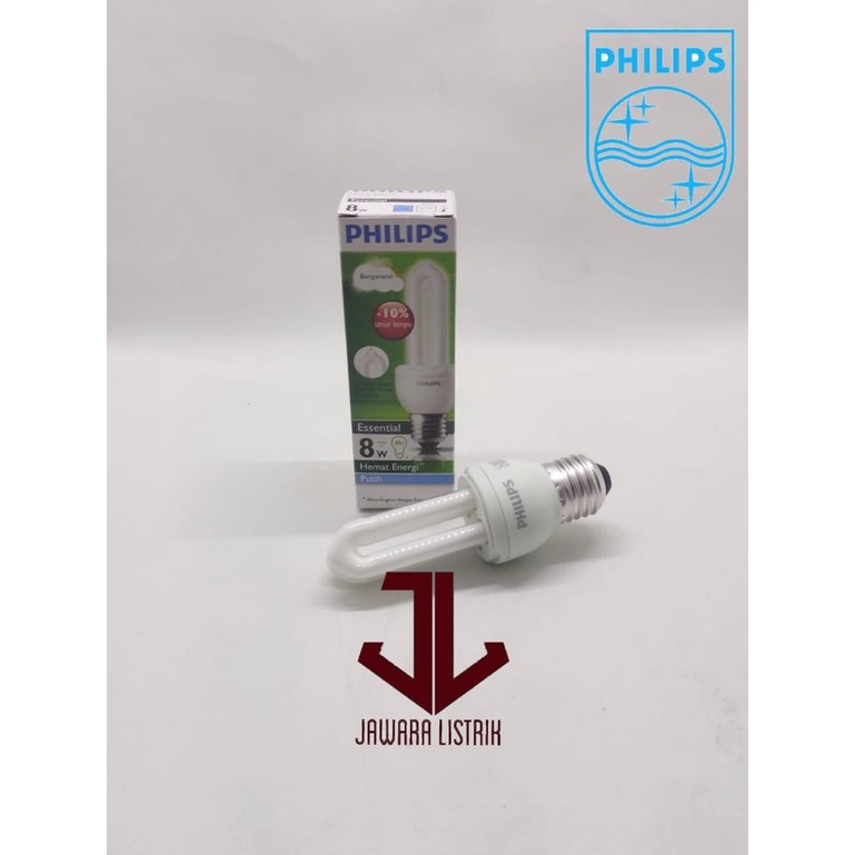 PHILIPS ESSENTIAL 8W ESSENTIAL PHILIPS 8 WATT LAMPU PLC