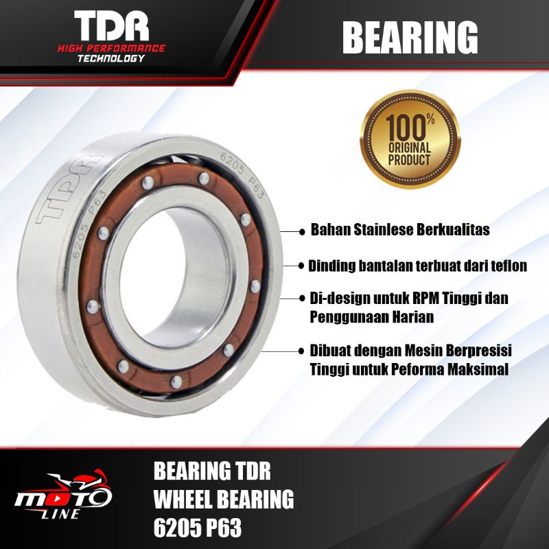 bearing tdr 6205 p63