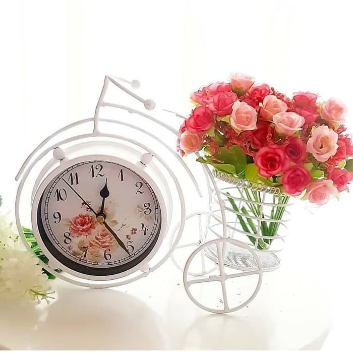 Table Bicycle Clock / Jam Meja Bentuk Sepeda