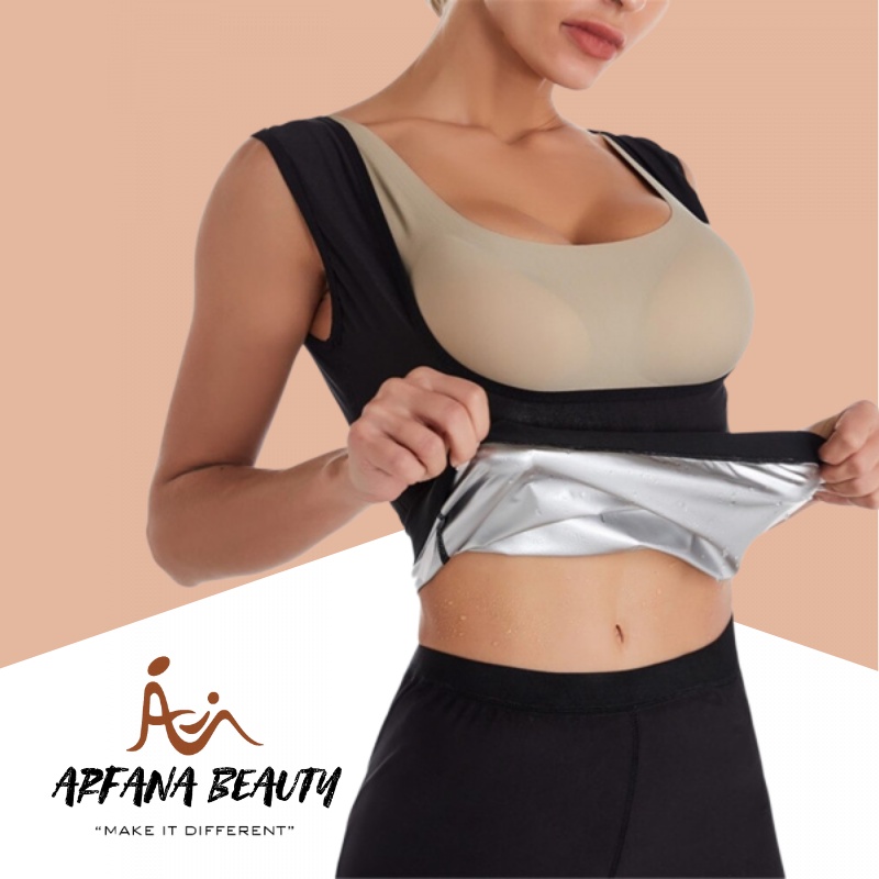 Korset Pelangsing Wanita Pengecil pembakar Perut lemak kaos olahraga slimming suit korset pelangsing