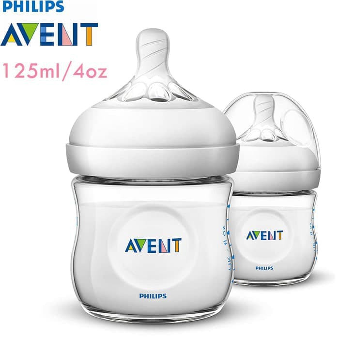 Philips Avent Bottle Natural 2.0 125ML/4OZ Twin Pack SCF690/23