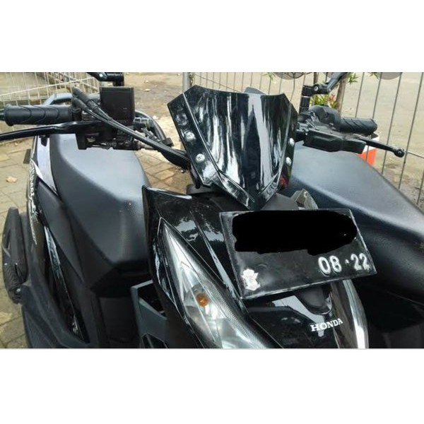 Visor beat street plus breket - MF AKSESORIS MOTOR