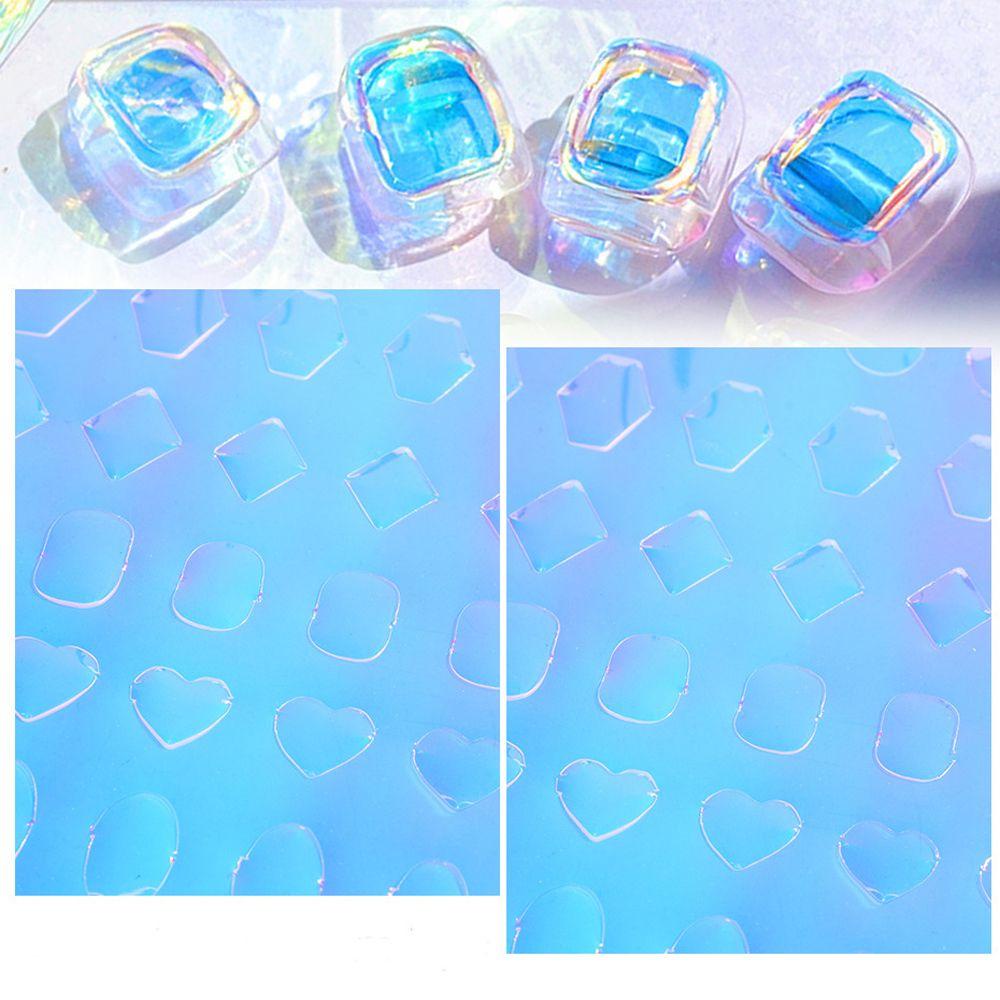 AUGUSTINA Agustina Aurora Kuku Foil Cinta Gadis Nail Art Dekorasi Manicure DIY Nail Decals Self Adhesive Cellophane Paper