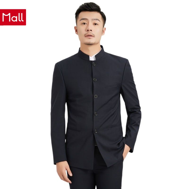 Outfit muslim pria _  Jas koko pria slimfit _ Jas mandarin pria