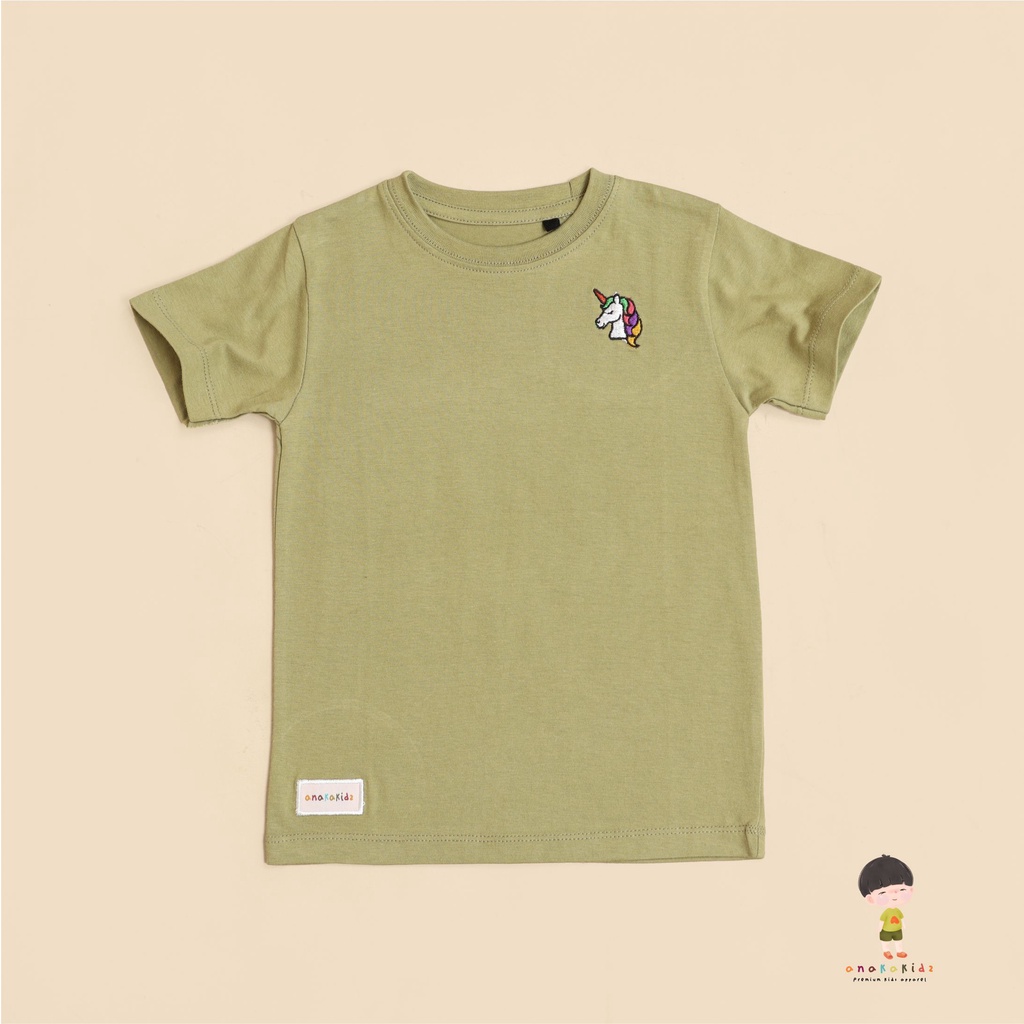 ANAKAKIDZ T shirt Anak Embro Unicorn Olive Green | Kaos Anak