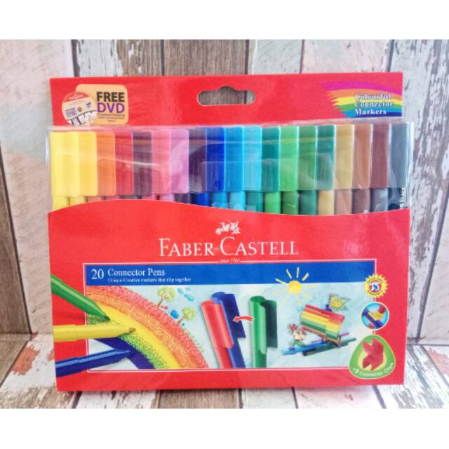 

Faber Castell Connector Pen 20 Fibre-tip Cardboard