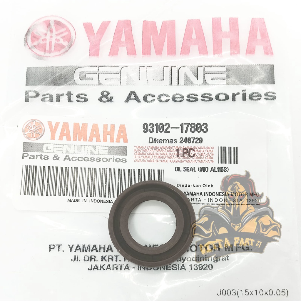 OIL OLI SIL SEAL AS PULLY YAMAHA KUALITAS ASLI ORIGINAL YAMAHA YGP PRESISI BAHAN BERKUALITAS TIDAK KERAS TIDAK BOCOR TIDAK MUDAH PECAH DAN DIJAMIN AWET MIO KARBU MIO SPORTY MIO SMILE MIO M3 MIO J MIO S MIO Z MIO SOUL MIO GT SOUL GT FINO FI XEON RC XRIDE