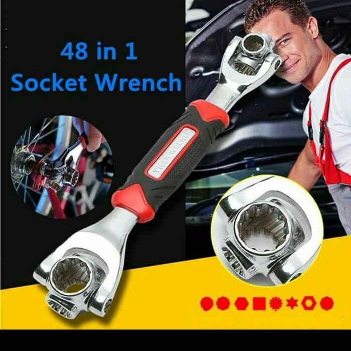 KUNCI SOCKET PAS UNIVERSAL MULTIFUNGSI WRENCH 48 IN 1