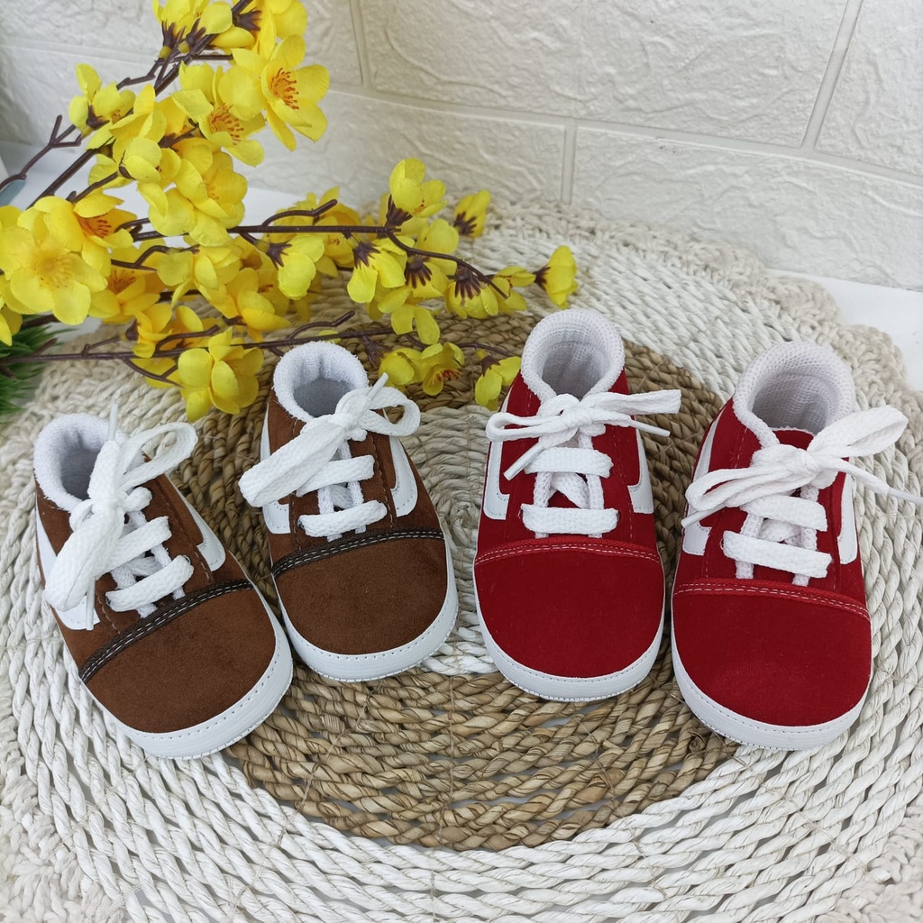 [TAMANSEPATUKU] SEPATU PREWALKER BABY BAYI NEWBORN BELAJAR JALAN ANAK 0-12 BLN TALI FPX20