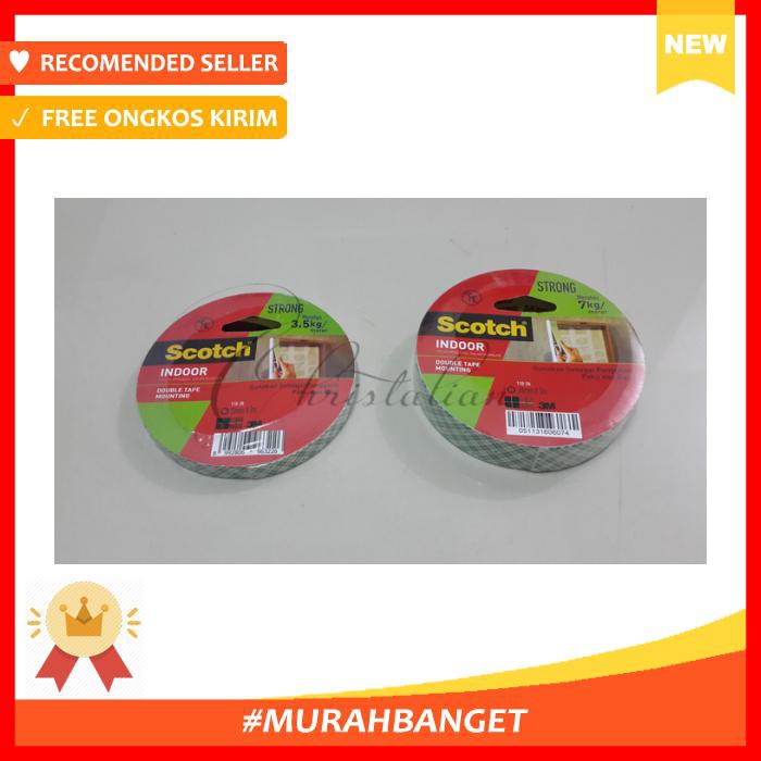 

3M Double Tape Foam Scotch Mounting Tape 24Mm X 3M - Pengikat & Perekat - Selotip & Double Tape