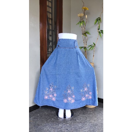 Rok Jeans Wanita / Rok Panjang Wanita / Rok  Murah / Rok Cantik