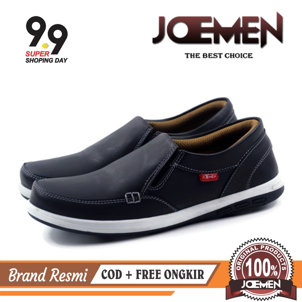 100% ASLI KULIT Sepatu Pria J 21 ORI IMPORT Casual Kulit Kerja Kantor Santai Pesta Fashion Pria-2