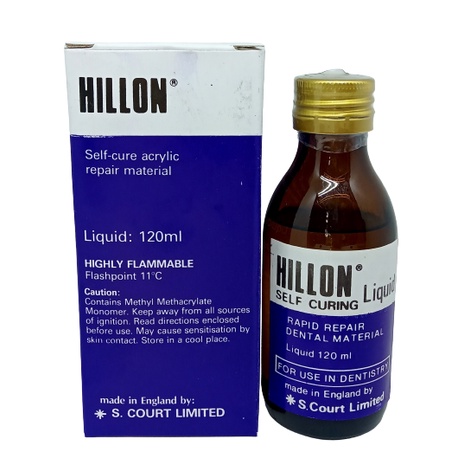G-260 Hillon Liquid Cair 120ml Self Cure Acrylic Rapid Repair Dental Material Bahan Cetak Gigi Palsu
