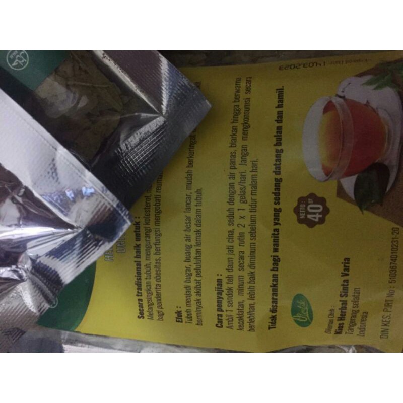 

Herbal tea/peluntur lemak/teh pelangsing