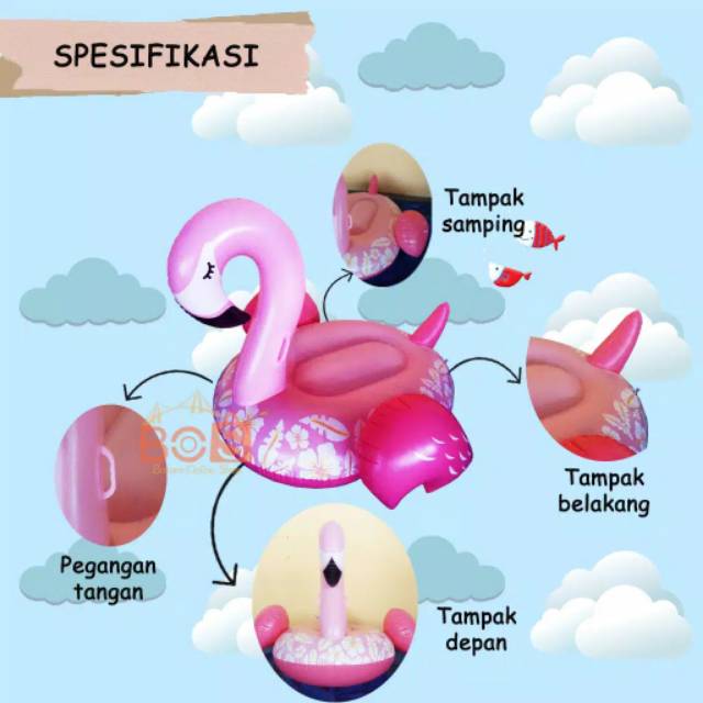 INFLABLE FLAMINGO GOLD/PELAMPUNG BAN FLAMINGO MG197