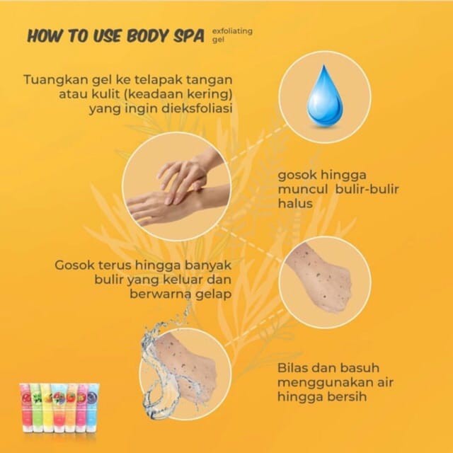 ❤ PAMELA ❤ HANASUI BODY SPA 300 ML (BPOM) SEKALI GOSOK DAKI RONTOK