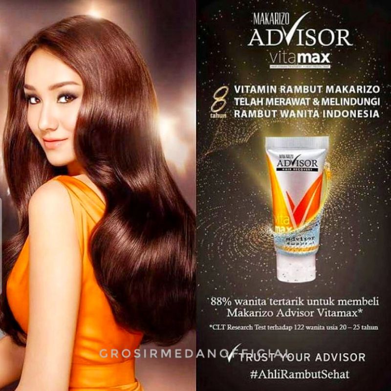 MAKARIZO ADVISOR VITAMAX - DEEPLY INTENSIVE HAIR MULTIVITAMIN TREATMENT - VITAMIN RAMBUT AGAR RAMBUT KEMBALI BERKILAU, LEMBUT, SEHAT DAN MUDAH DIATUR