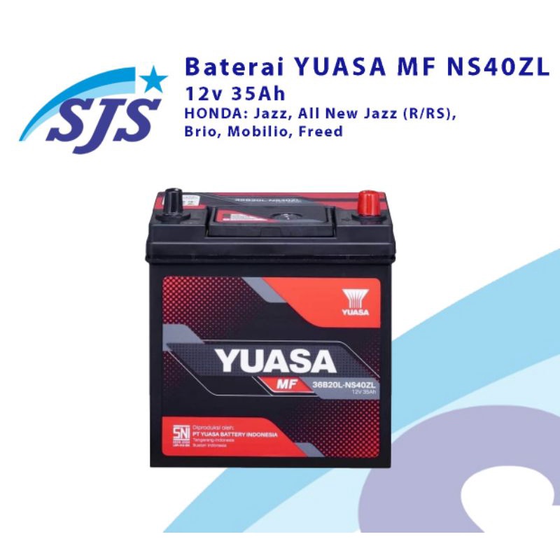 Aki kering Yuasa Ns40ZL MF mobil Freed