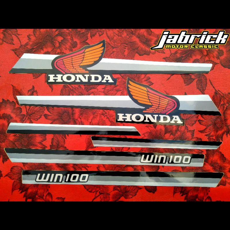 Striping Stiker Lis Variasi Honda WIN 100 Garis - 5