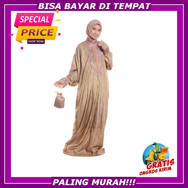 Mukenah Mukena Muknah Jumbo Dewasa Sutra Bordir Mewah Terbaru 2020 2021 Renda  Mewah Poil Telukung P
