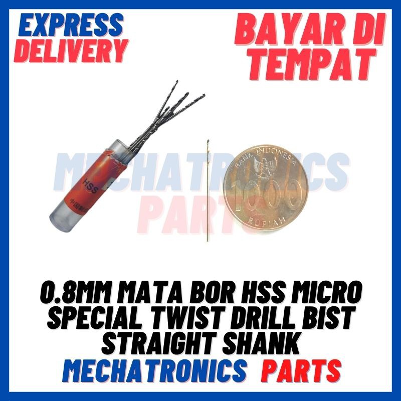 [PAS-9089] 0.8MM MATA BOR HSS MICRO SPECIAL TWIST DRILL BIST STRAIGHT SHANK