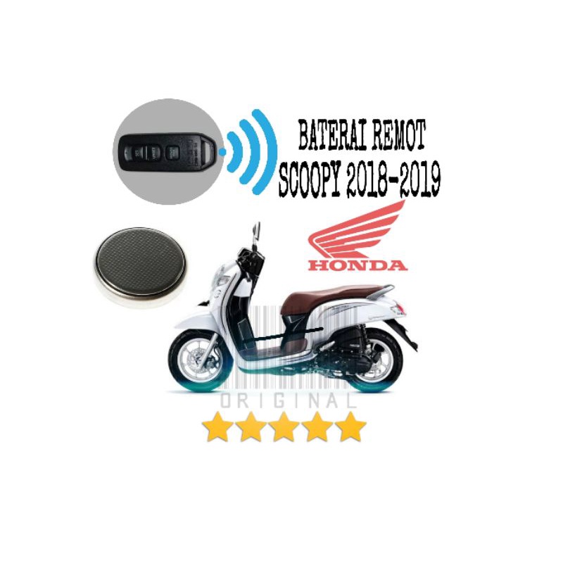 BATERAI REMOTE SCOOPY STYLISH 2018-2019