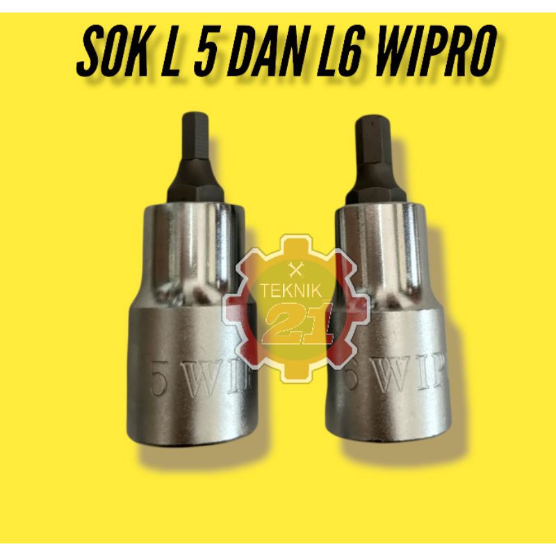 SOK L 5 DAN 6 MM KUNCI SHOK L WIPRO PENDEK