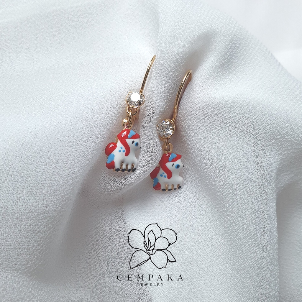 Anting Anak Unicorn Emas Perak Silver 925 asli [ATAK-000005/6]