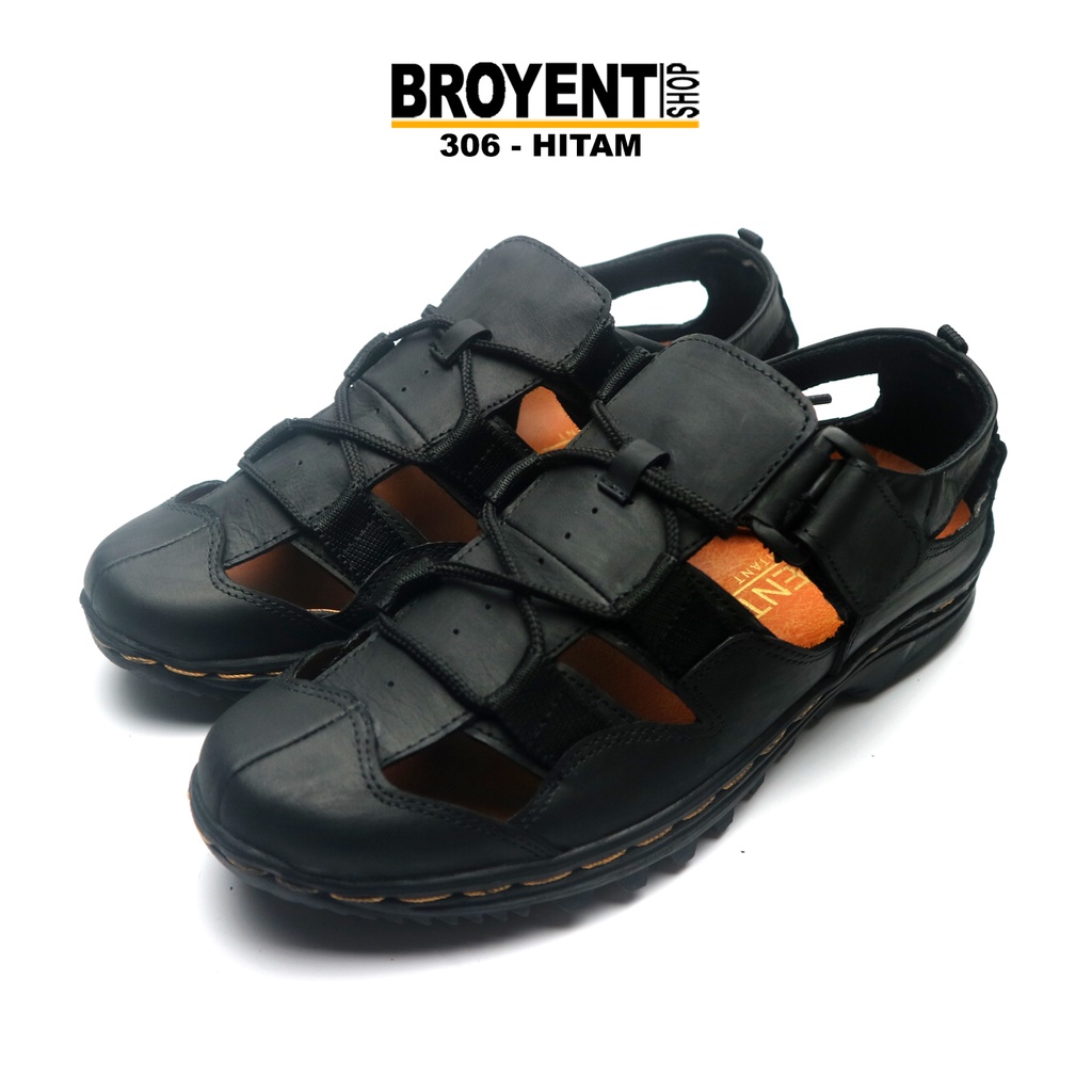 Sepatu Sandal Pria Casual Kulit Asli 306