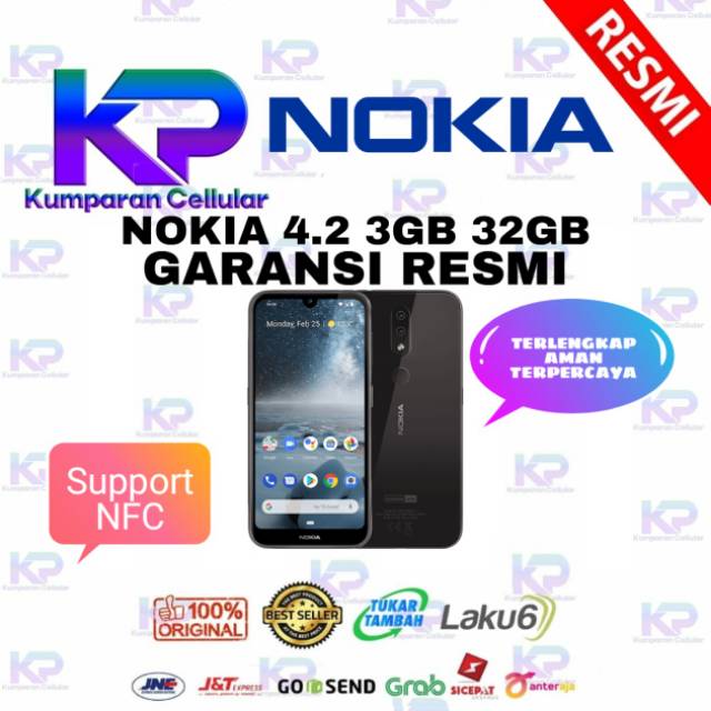 NOKIA 4.2 3GB 32GB NFC GARANSI RESMI