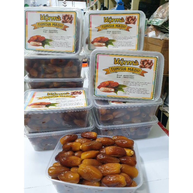 Kurma palm fruit madu 500 gr(NON TANGKAI)/kurma tunisia(exp 2025)