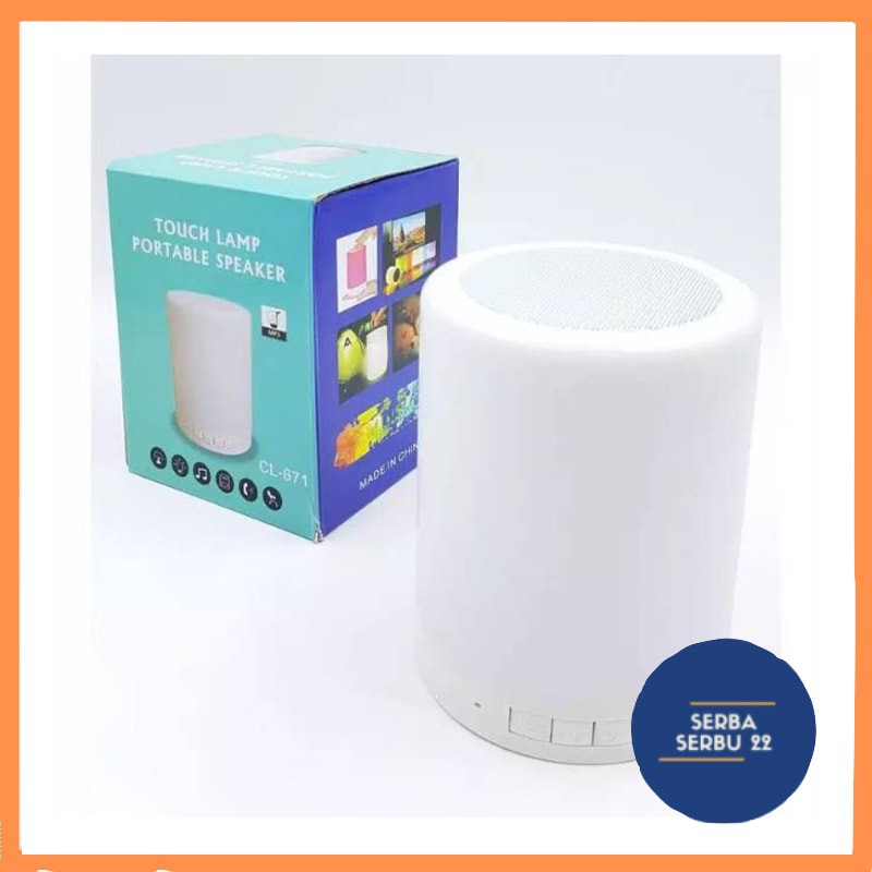 SPEAKER BLUETOOT CL-671 LAMPU TIDUR SMART TOUCH LAMP PORTBALE BLUETOOTH / SPEAKER LAMPU [SS]