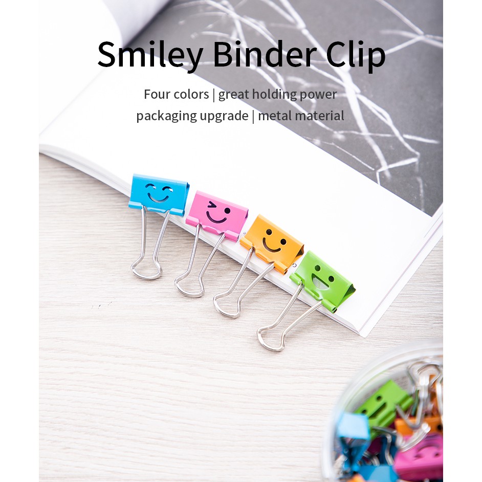 

Binder Clips Deli 25mm Bentuk Smile - 8486