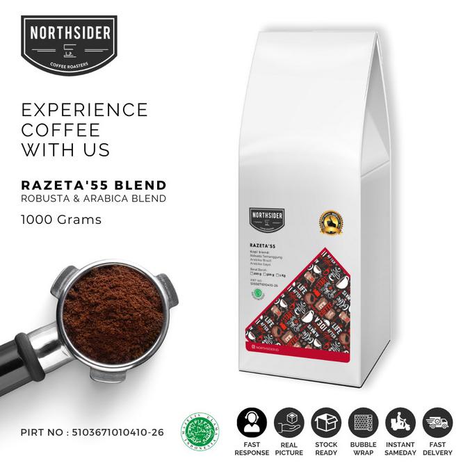 

BIJI KOPI SUSU RAZETA'55 BLEND - 1KG NORTHSIDER COFFEE