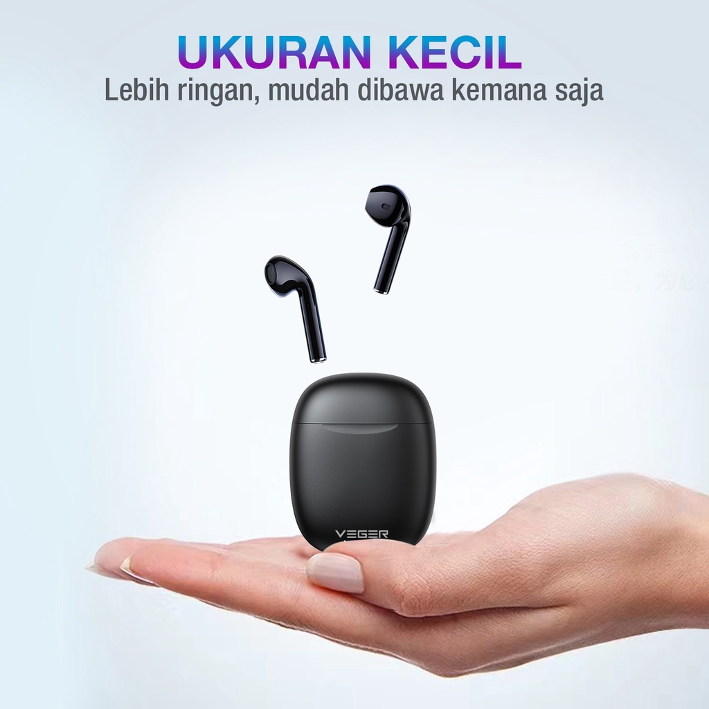 VEGER Headset Earphone VE-16 Blueatooth 5.0 True Wireless Stereo TWS Earbuds-2